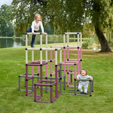 Children playing on a Super Climbing Pyramid