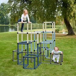 Children playing on a Super Climbing Pyramid